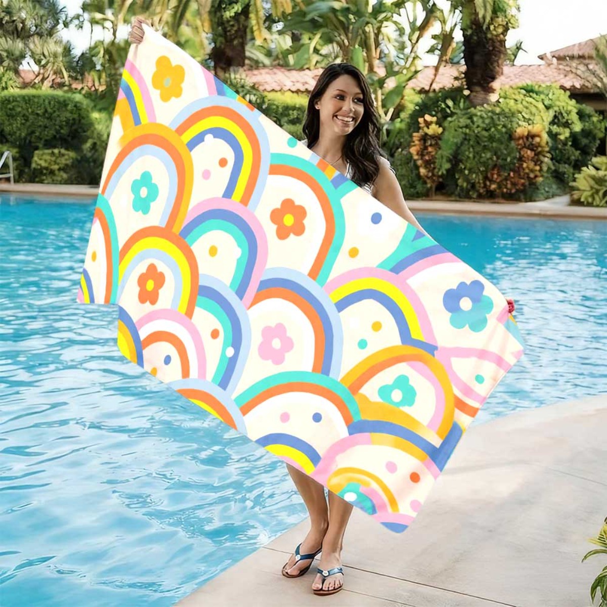 Yoga For Fitness - One Beach Towel That Is Reusable,