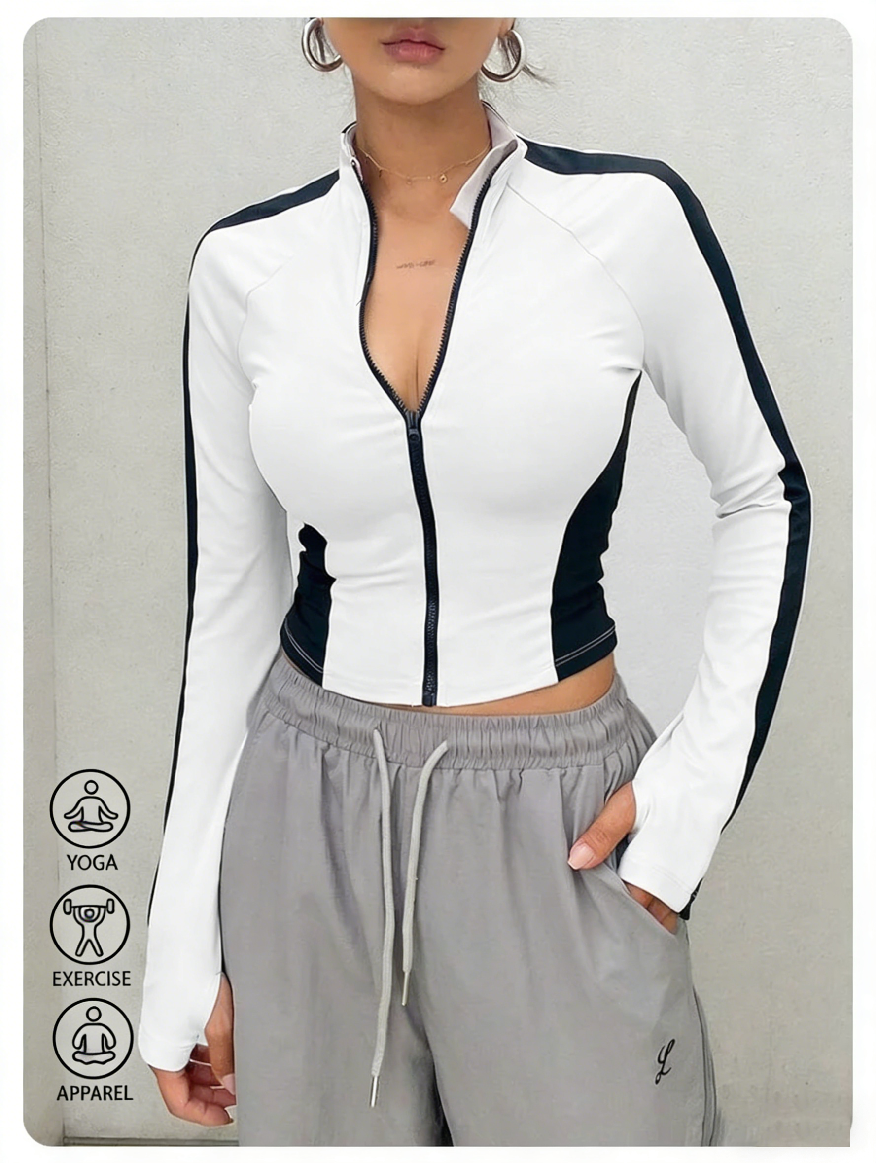 Yoga Clothes Stand Up Collar J - Yoga For Fitness recensione e prezzo